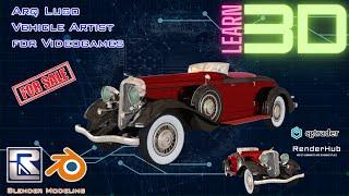 Classic Car Chrysler Imperial 1932  - Learn 3D while you watch Arq Lugo Youtube