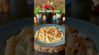 Trending recipe of White Sauce Pasta #shorts #recipe #cooking #pasta