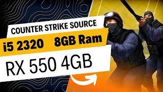 Counter Strike Source Gameplay STEAM Version i5 2320 8GB Ram RX550 4GB