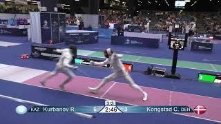 2023 242 T32 14 E M Individual Milano ITA WCH RED KONGSTAD DEN vs KURBANOV KAZ