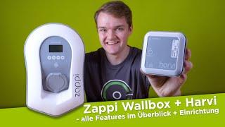 PV-Überschussladen mit der Zappi 2.1 Wallbox und dem Harvi Energiesensor - Anschluss und Einrichtung