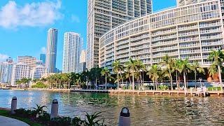 Brickell Key & Brickell, Miami 2024 Walking Tour in 4K - Miami, Florida