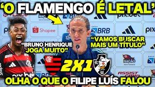 FILIPE LUÍS DEU AULA ! “O FLAMENGO VAI BUSCAR MAIS UM TÍTULO ! ISSO É ALGO…” FLAMENGO 2X1 VASCO