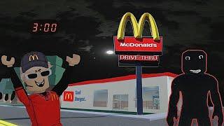 TRABAJANDO EN UN McDonalds  EMBRUJADO ALAS 3AM  ROBLOX