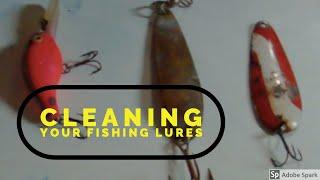 How to clean old fishing lures.