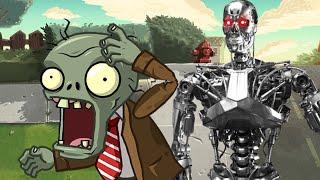 Что, если бы Терминатор попал в PLANTS vs ZOMBIES 2?