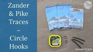 Pike & Zander Traces With Circle Hooks - How To Tie Them - (Video 237)