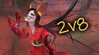 Identity V | FUN 2V8 MATCHES THAT HEAL YOUR SANITY AFTER RANK | PC Geisha Pack Hunter