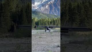 Experimental cub landing in Lake Clark National park, Alaska.  #aviation #flying #supercub #pilot