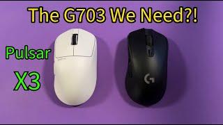 Definitive Pulsar X3 Mouse Review with Logitech G703 Side-by-Side