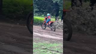 5 Year old rides off on a Ktm sx125 