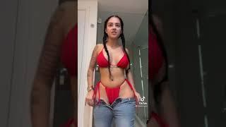 Malu Trevejo lifting pants tiktok