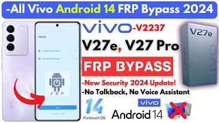 -All Vivo Android 14 Frp Bypass 2024 Without PC -Vivo V27e Frp Google Account -No Talkback, No Voice