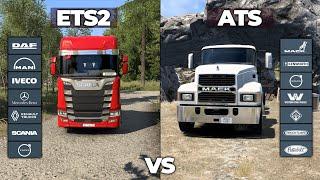 Euro Truck Simulator 2 vs American Truck Simulator - All Similar things | ETS2 1.51 vs ATS 1.51