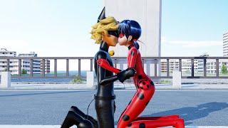 Miraculous Ladybug kiss Cat Noir