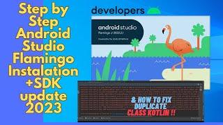 How to install Android Studio and SDK on Windows 10/11 - Flamingo Installation - 2023 Update.