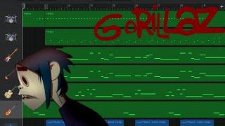 Gorillaz - Feel Good Inc. on iPad (GarageBand)