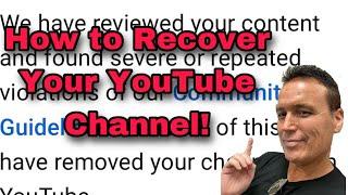 How to Get Back Your Terminated YouTube Channel!