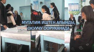 Мугалим иштен алынды, окуучу ооруканада