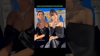 Lisa and Zendaya enjoy together #lisa #zendaya#blackpink #fypシ゚viral #shorts @lalalalisa_m