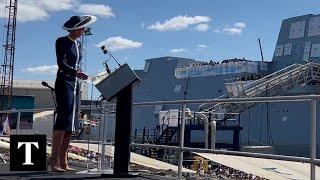 Princess of Wales Officially Names HMS Glasgow