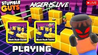 Stumble Guys Live Playing Unlimited Block Dash Code