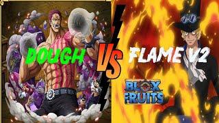 Flame V2 VS Dough - Blox Fruits