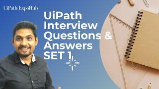 UiPath Interview Questions & Answers Set 1