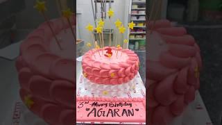 3kg strawberry ⭐ theme cake #cakedecorating #themecake #cakedesign #cake #vk cake video in shorts