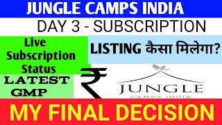 Jungle Camps Ipo Jungle Camps India Limited IpoJungle Camps Ipo ReviewJungle Camps Ipo Gmp Today