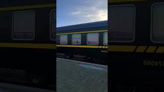 # It is a passenger train, this train travels between the river banks and the mountains# Railway