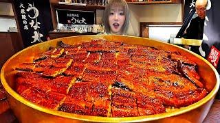사장님이 다먹으면 평생무료라고 하셔서.. 밥10인분 장어8마리 대왕장어 덮밥 다먹을수 있을까..?