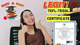 BEST TEFL-TESOL CERTIFICATION 2023! | EASY, FAST & LEGIT!