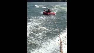 Drew Hardin Tubing on Lake Norman