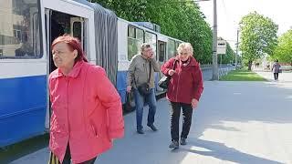 Ukraine, Cherkasy, trolleybus 7A ride from Будинок Торгівлі to Вул. Університетська