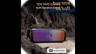 boAt Stone 580 Bluetooth Speaker with 12W RMS Stereo Sound,LED Lights,Up to 8 HRS Playtime, #shorts