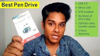 SanDisk Ultra Dual Drive 32GB USB 3.0 OTG Pen Drive Unboxing & Overview [Hindi] [Urdu]