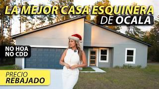 Casa ESQUINERA en MARION OAKS, OCALA, FL  NO HOA-CDD | Precio REBAJADO  Sin Alfombra