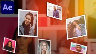 Camera Fly Trough Picture Slideshow Animation in After Effects - After Effects Tutorial