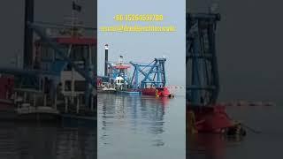 Julong CSD500 Cutter Suction Dredger ready to Dredge at dredging site
