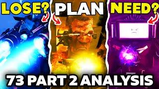 TITANS NEED G MAN & LOSE?!  -  SKIBIDI TOILET 73 Part 2 ALL Easter Egg Analysis Theory