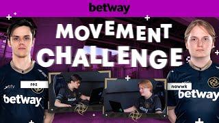 REZ vs. NAWWK | WHO HAS THE BEST MOVEMENT IN CSGO? Betway Movement Challenge | Ninjas in Pyjamas