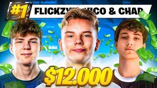 1ST PLACE IN TRIO CASH CUP FINALS ($12,000)  w/ FlickzyV2 & Chap