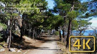 [4K] RUSSIA CRIMEA YALTA SOLAR TRAIL 2023. A walk along the Sunny path, a trip to the Crimea.