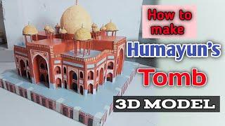 How to make Humayun's Tomb 3D model || Humayun's Tomb project