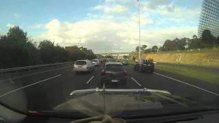 Victoria Police busting Lane Splitting bikes on Melbourne's Eastern FWY