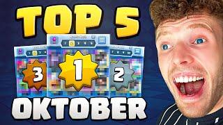 DIE 5 *BESTEN* DECKS im OKTOBER UPDATE! | Empfehlungen für JEDEN! | Clash Royale Deutsch