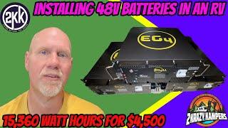 How to install 48V batteries in an RV | Best off grid system for an RV | Signature Solar EG4 battery