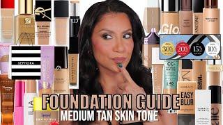 SWATCHED 80 Sephora FOUNDATIONS on Medium Tan Skin Tone