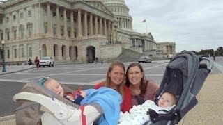 Priscilla and Anna in DC with their little ones